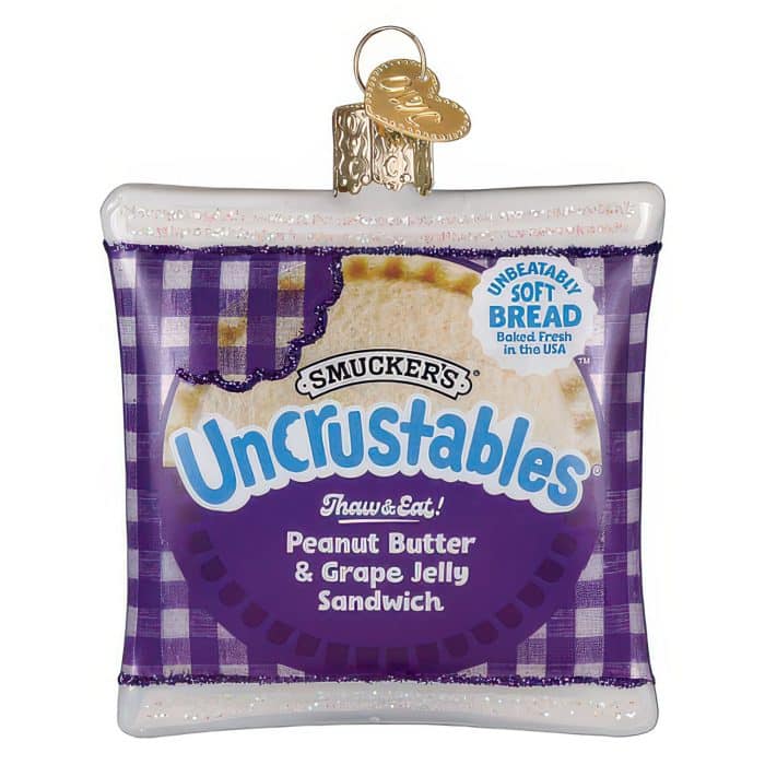 Uncrustables™ Ornament Old World Christmas Front
