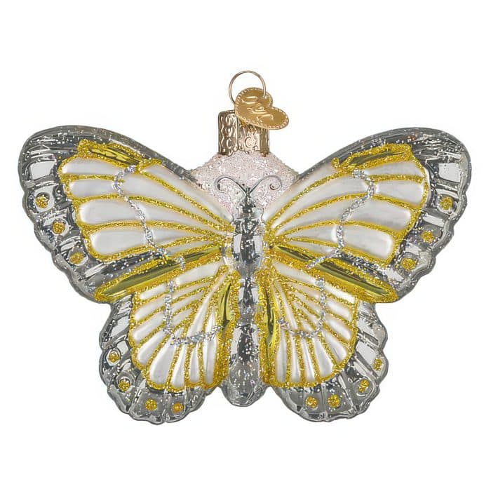 Sterling Butterfly Ornament Old World Christmas Front