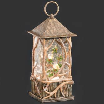 Swirl Antler And Birds Lantern