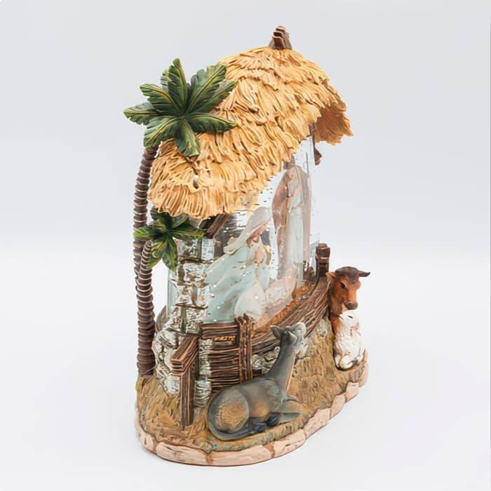 Swirl Holy Family Water Globe Side