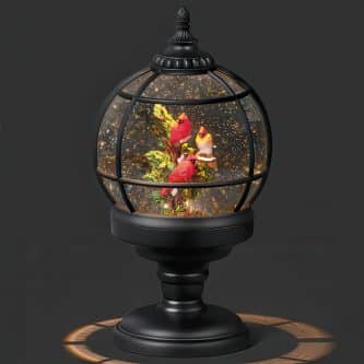 Swirl Sphere Cardinals On A Branch