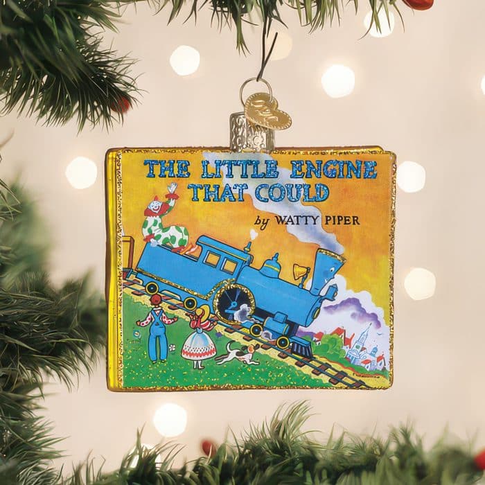 the Little Engine That Could Book Ornament by Old World Christmas