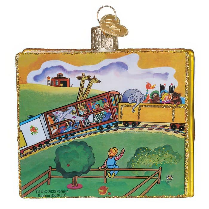 the Little Engine That Could Book Ornament by Old World Christmas Back