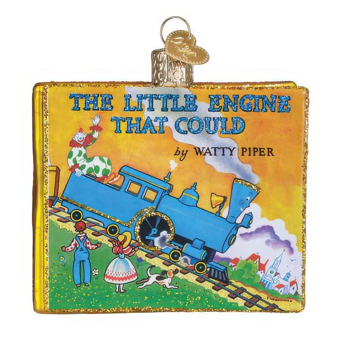 the Little Engine That Could Book Ornament by Old World Christmas Front