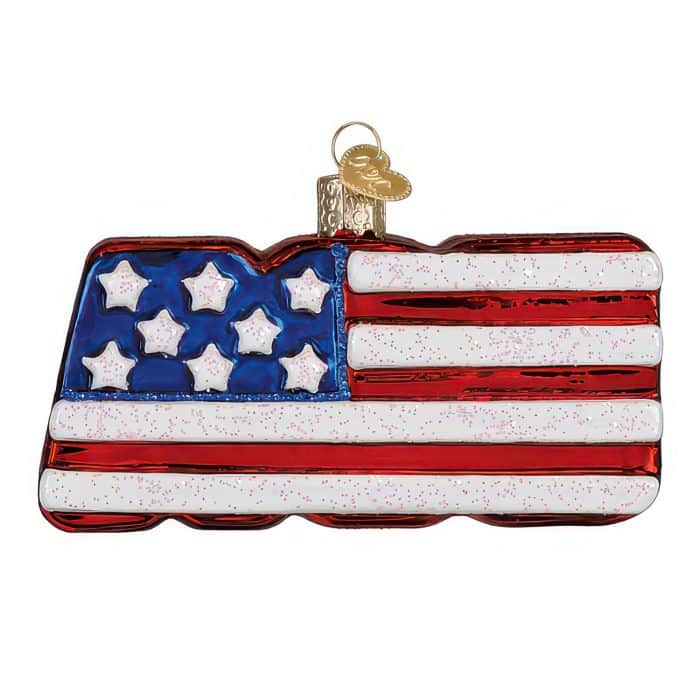 Usa Block Letter Ornament Old World Christmas Back