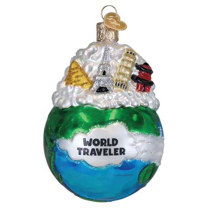 World Traveler Ornament Old World Christmas Front