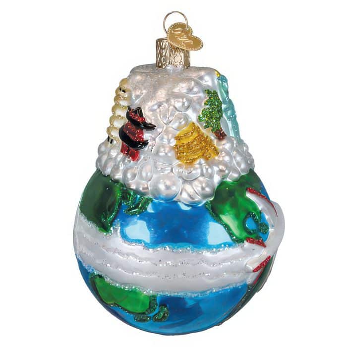 World Traveler Ornament Old World Christmas Side
