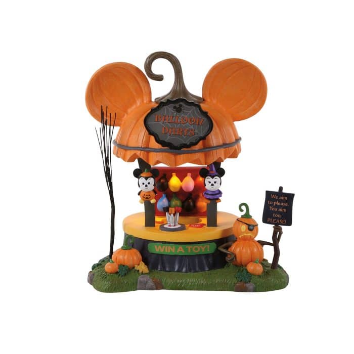 Balloons Darts Game Disney Pumpkintown D56 Front