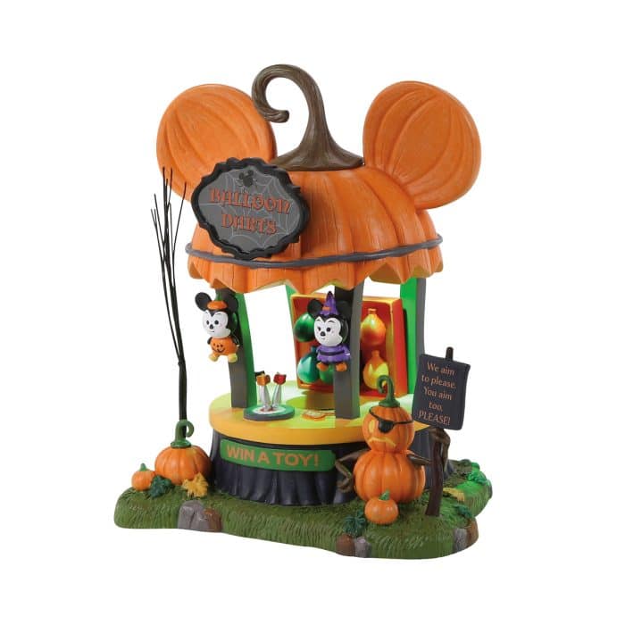 Balloons Darts Game Disney Pumpkintown D56 Quarter View