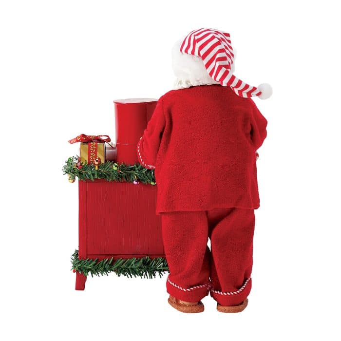 but First Coffee Possible Dreams Santa Figurine Back