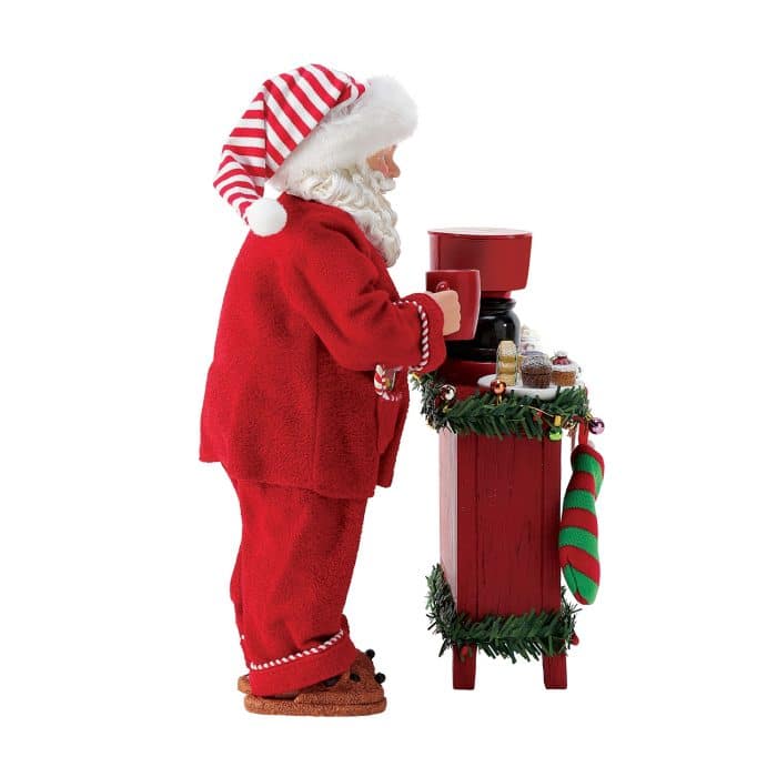 but First Coffee Possible Dreams Santa Figurine Side
