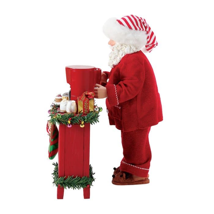 but First Coffee Possible Dreams Santa Figurine Side Two