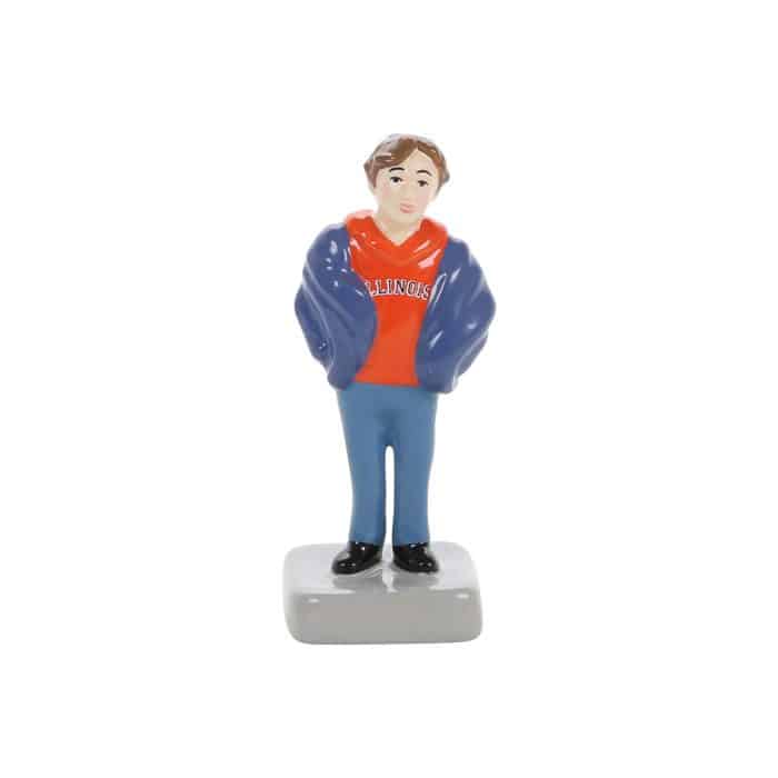 Cant See the Line Can You Russ Snow Village D56 Russ