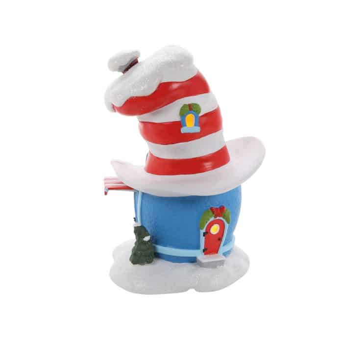 Cat in the Hat Haberdashery Grinch Village D56 Back