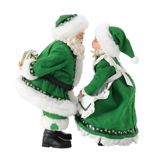Celtic North Pole Sweethearts Possible Dreams Santa Figurine Back