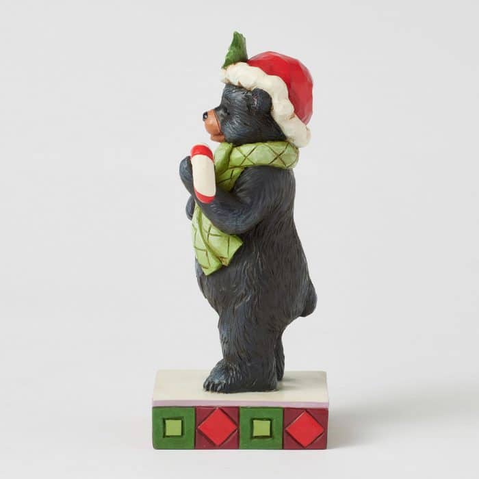 Christmas at the Lodge Bear Figurine by Jim Shore Side