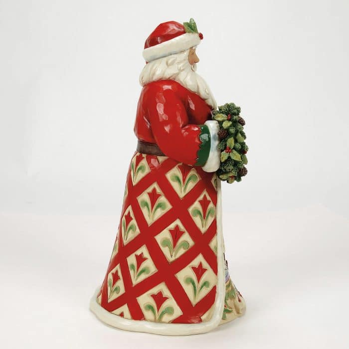 Christmas at the Lodge Santa Figurine by Jim Shore Side Two