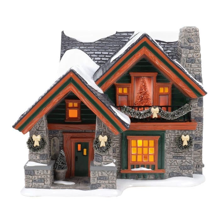 Christmas Lodge Snow Village D56