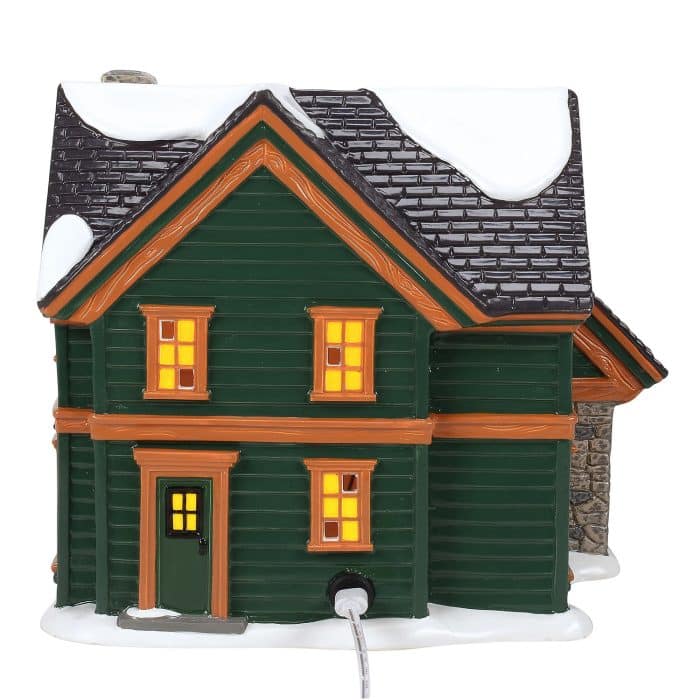 Christmas Lodge Snow Village D56 Back
