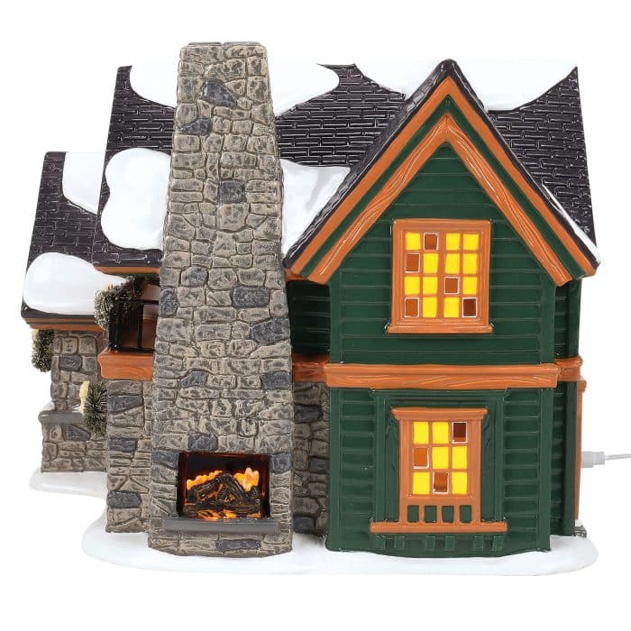 Christmas Lodge Snow Village D56 Side Two