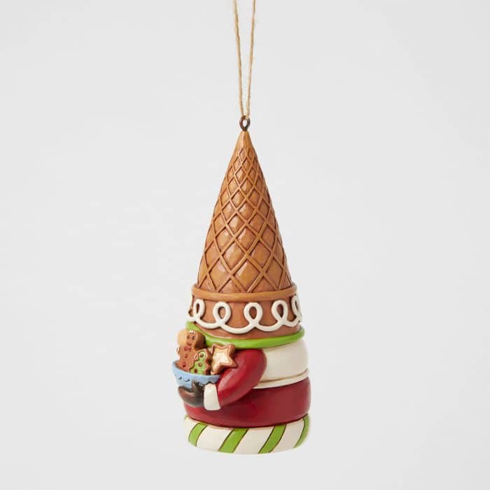 Gingerbread Cookie Bowl Gnome Ornament by Jim Shore Side Two