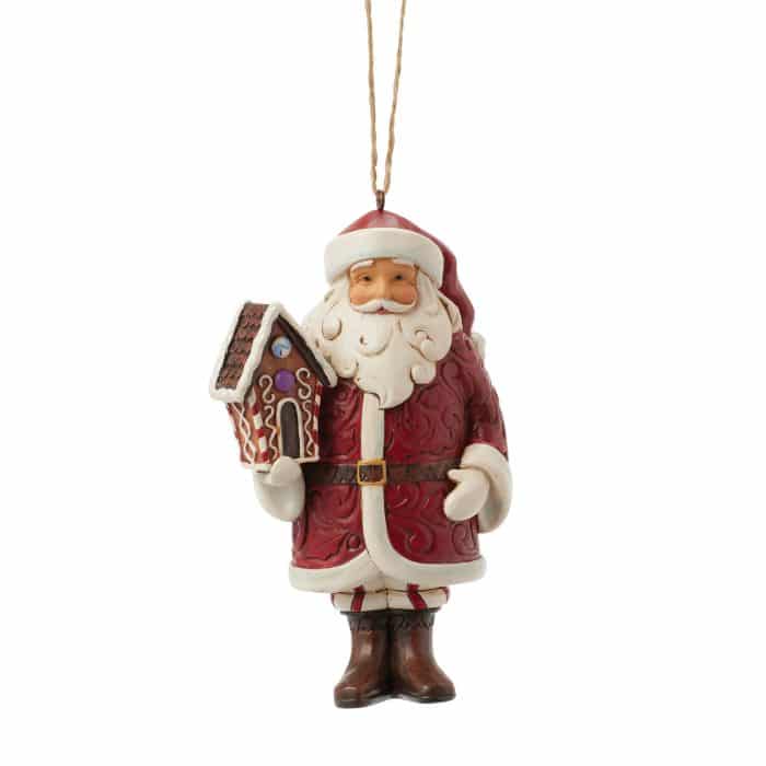 Gingerbread Santa Ornament by Jim Shore