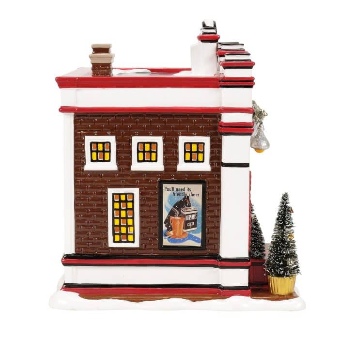 Hersheys Fine Confections Snow Village D56 Side