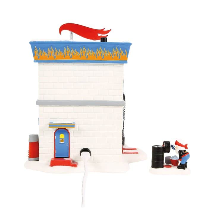 Hot Wheels Detail Center North Pole Village D56 Back