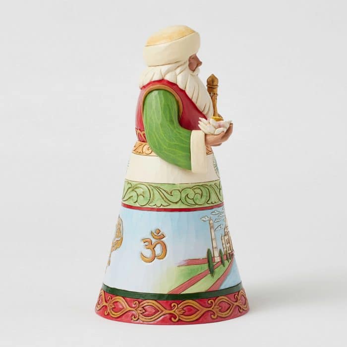 India Santa Christmas Baba Figurine by Jim Shore Side Two