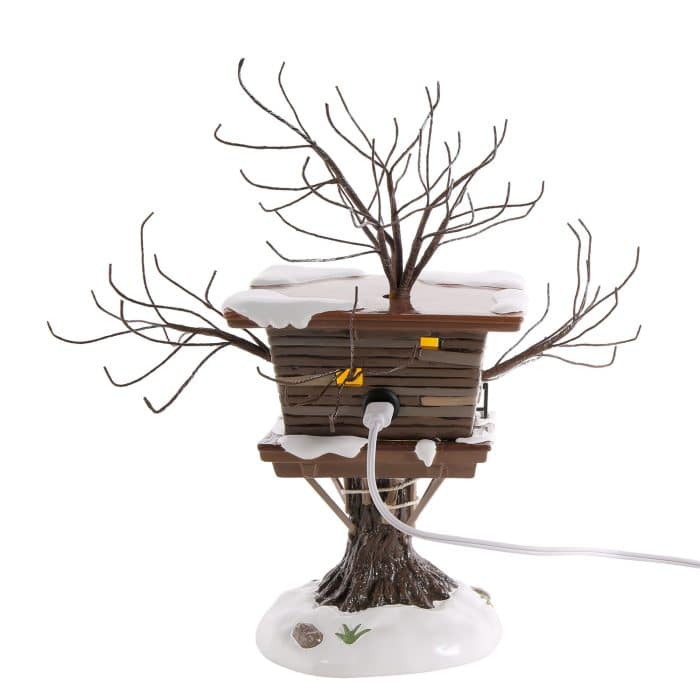 Kevins Tree House Snow Village D56 Back