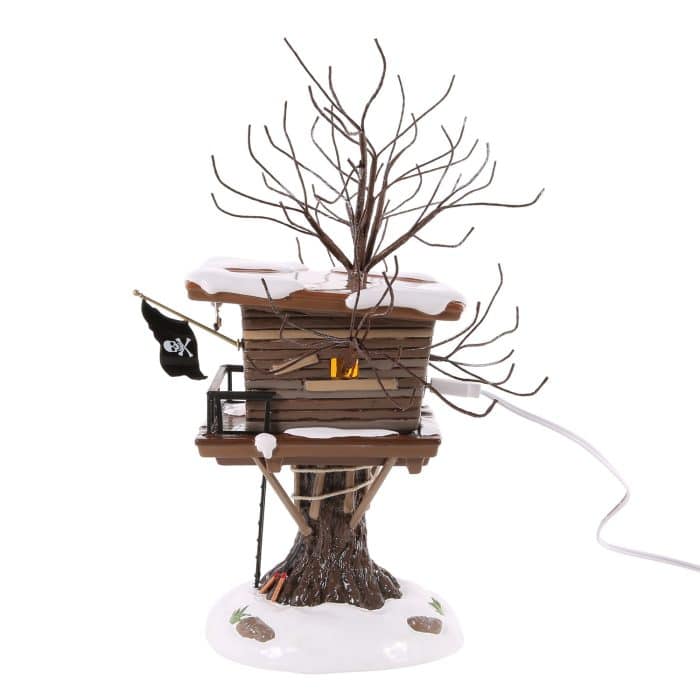 Kevins Tree House Snow Village D56 Side
