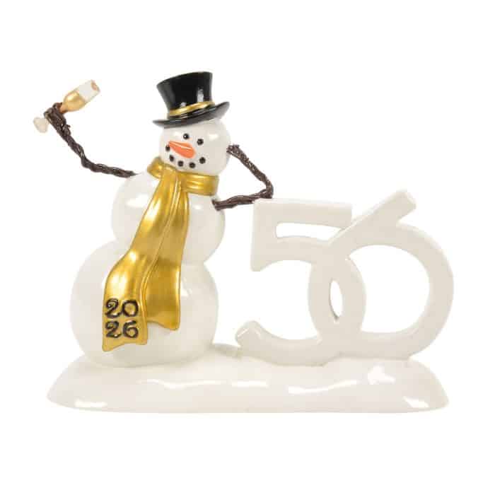 Lucky the Snowman 50th 2026 Snow Village D56 Front