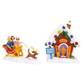 Max's Sleigh Rides Grinch Village D56