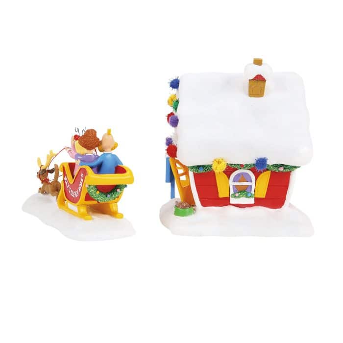 Maxs Sleigh Rides Grinch Village D56 Side