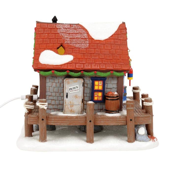Petes Crabby Christmas Disney Village D56 Side