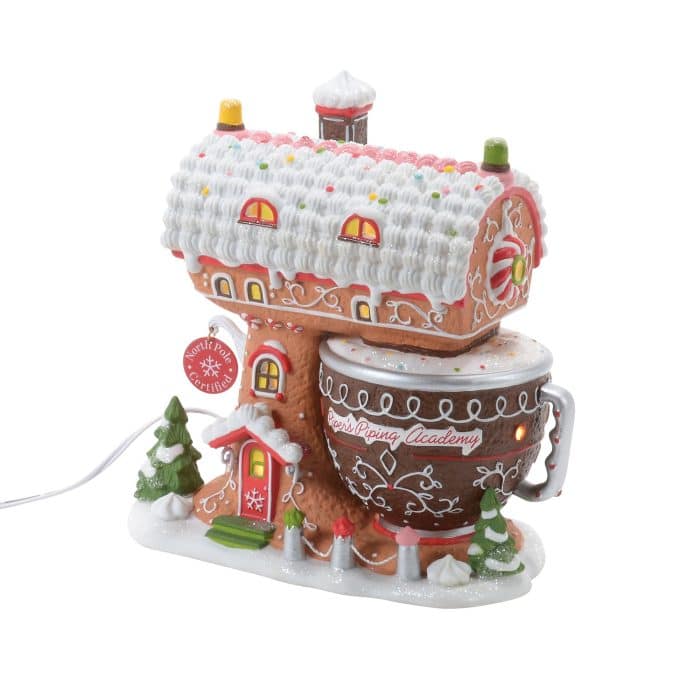 Pipers Piping Academy North Pole Village D56 Front Two