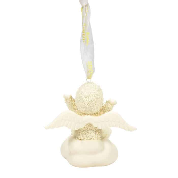 Playing In Clouds Snowbabies Ornament Back