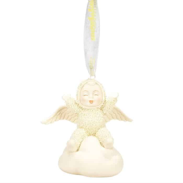 Playing In Clouds Snowbabies Ornament Front