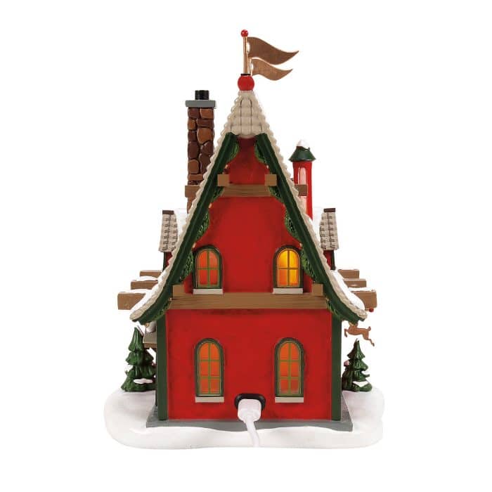 Reindeer Acres Stable 50th North Pole Village D56 Limited Edition Back
