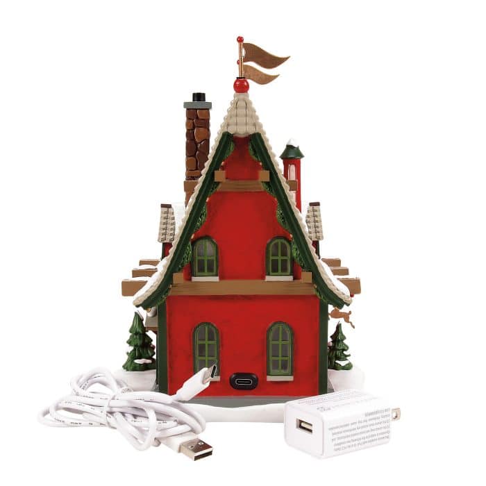 Reindeer Acres Stable 50th North Pole Village D56 Limited Edition Back Cords