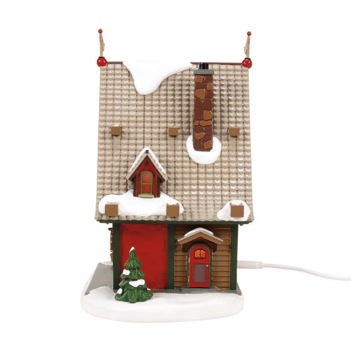 Reindeer Acres Stable 50th North Pole Village D56 Limited Edition Side