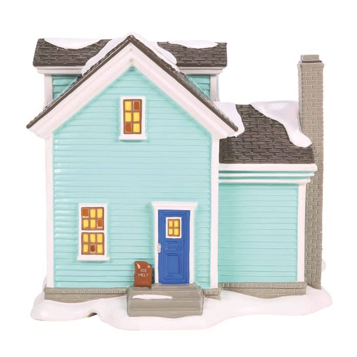 Rudolph House Snow Village D56 Back