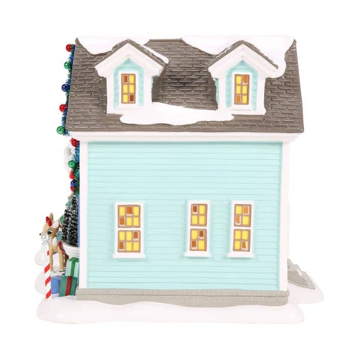 Rudolph House Snow Village D56 Side Two