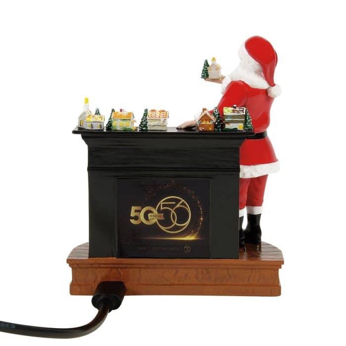 Santa Comes to Town 2026 50th Snow Village D56 Limited Edition Back