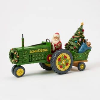 Santa On Tractor Figurine By Jim Shore
