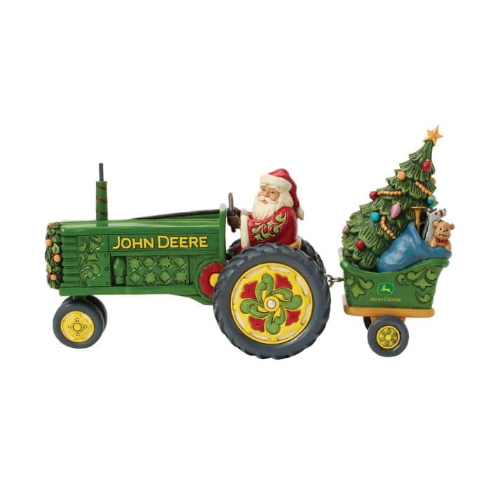 Santa on Tractor Figurine by Jim Shore Side Two