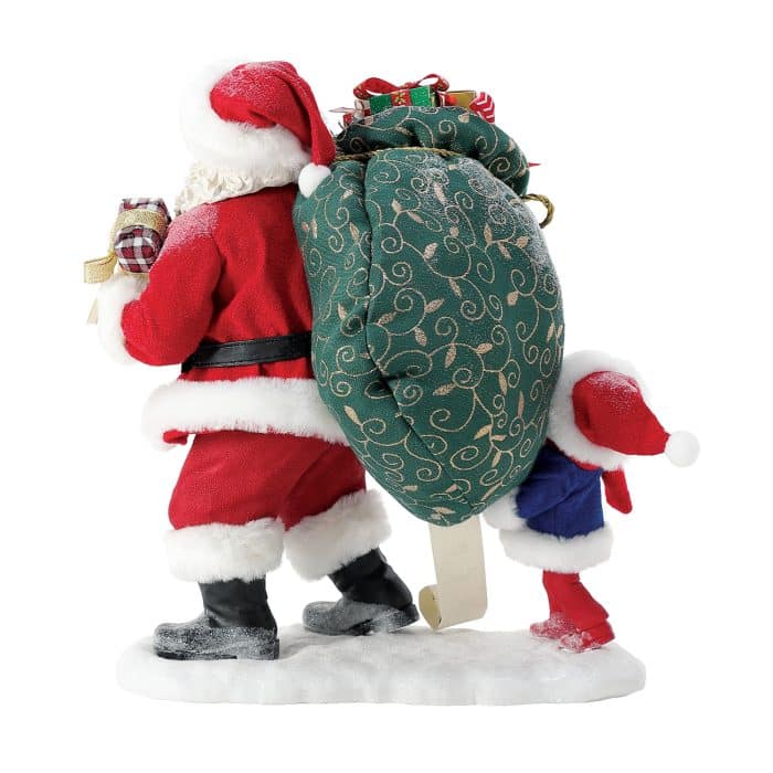 Sharing The Load Possible Dreams Santa Figurine Back