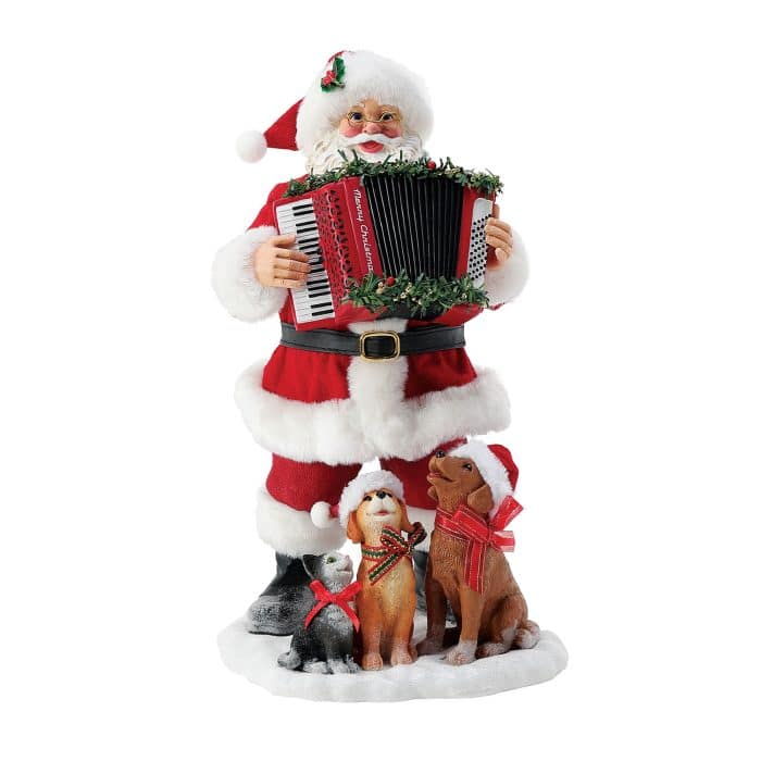 Sing Along Possible Dreams Santa Figurine