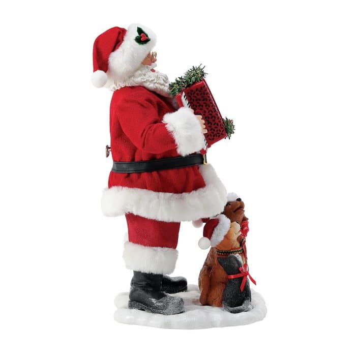 Sing Along Possible Dreams Santa Figurine Side