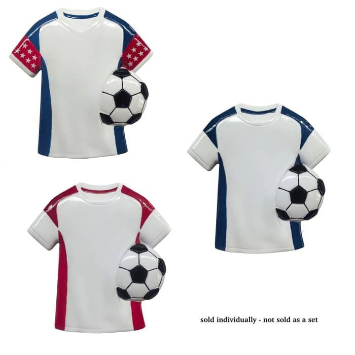 Soccer Jersey Ornaments Personalize